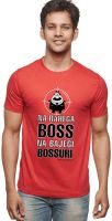 Wear Your Opinion Printed Men's Round Neck Red T-Shirt
