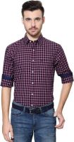 Allen Solly Men's Checkered Casual Dark Blue Shirt