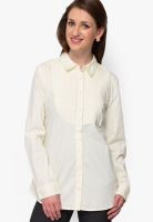 Amari West Cream Solid Shirt