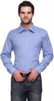 Ausy Men's Solid Casual Light Blue Shirt