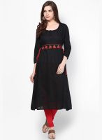 Bhama Couture Black Solid Kurtis