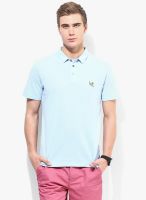 Burton Blue Solid Polo T-Shirts