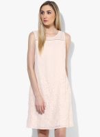 Code by Lifestyle Pink Colored Embroidered Shift Dress