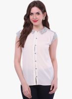 Colors Couture White Printed Shirt