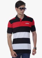Cotton County Premium Red Striped Polo T-Shirts