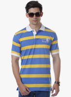 Cotton County Premium Yellow Striped Polo T-Shirts