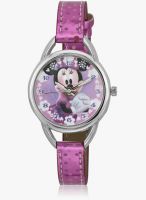 Disney Aw100226 Pink/White Analog Watch