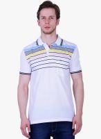 Duke White Solid Polo T-Shirt