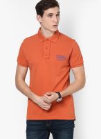 Ed Hardy Orange Polo T-Shirt