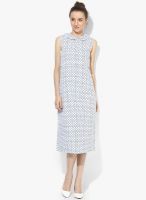 Femella White Colored Solid Shift Dress Femella White Colored Solid Shift Dress