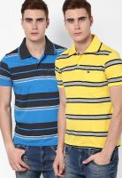 Fort Collins Pack Of 2 Multicoloured Polo T-Shirt