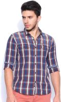 HRX by Hrithik Roshan Men's Checkered Casual Blue Shirt