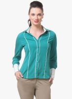 Kaaryah Green Solid Shirt