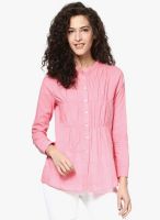 L'Elegantae Pink Solid Shirt