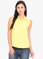 La Stella Yellow Solid Shirt
