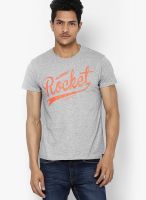Lee Grey Crew Neck T Shirt (Rock)