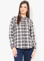 People Off White Checked Shirt