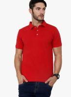Rigo Red Solid Polo T-Shirts