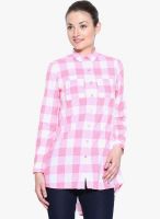 SbuyS Pink Checked Shirt