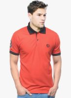 Sobre Estilo Red Solid Polo T-Shirt