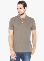 Status Quo Grey Solid Polo T-Shirt