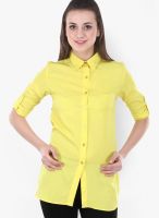 Street 9 Yellow Solid Shirt
