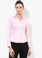 Van Heusen Pink Solid Shirt