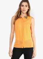 Vero Moda Orange Embellished Shirt