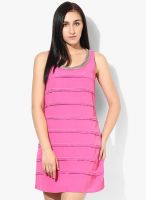 Vero Moda Pink Colored Striped Shift Dress