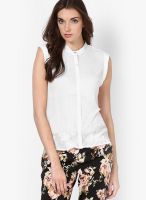 Vero Moda White Solid Shirt