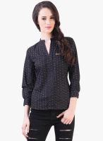 Vvine Black Printed Shirt