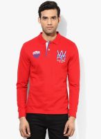 Wrangler Red Polo T-Shirt