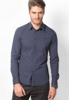 Gas Blue Casual Shirts