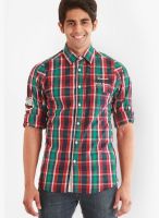 Jogur Green Casual Shirts