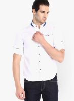 Locomotive Solid White Casual Shirt