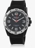 Omax Ss-285 Black/Black Analog Watch