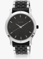 Sonata 7107Km01 Black/Black Analog Watch