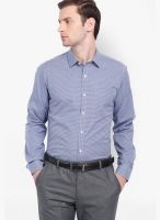 Black Coffee Checked Blue Formal Shirt