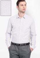 Black Coffee Checked White Formal Shirt