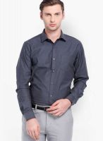 Black Coffee Solid Dark Grey Formal Shirt