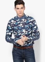 Blue Saint Multicoloured Casual Shirts