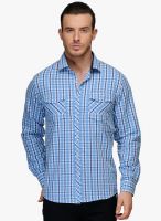 Canary London Multicoloured Checked Slim Fit Casual Shirt