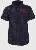 Cherokee Navy Blue Casual Shirt