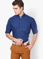 Code by Lifestyle Blue Casual Shirts