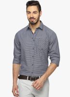 DERBY JEANS COMMUNITY Grey Solid Regular Fit Casual Shirt