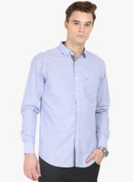 HW Purple Solid Regular Fit Casual Shirt