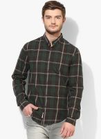 Jack & Jones Green Checked Casual Shirt