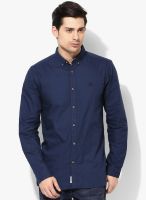 Jack & Jones Navy Blue Casual Shirt