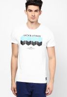 Jack & Jones White Crew Neck T Shirt