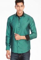 Jogur Solid Green Club Wear Shirt